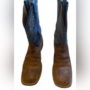 TONY LAMA WOMEN'S SAN SABA SAIGETS WESTERN BOOTS brown SUEDE
